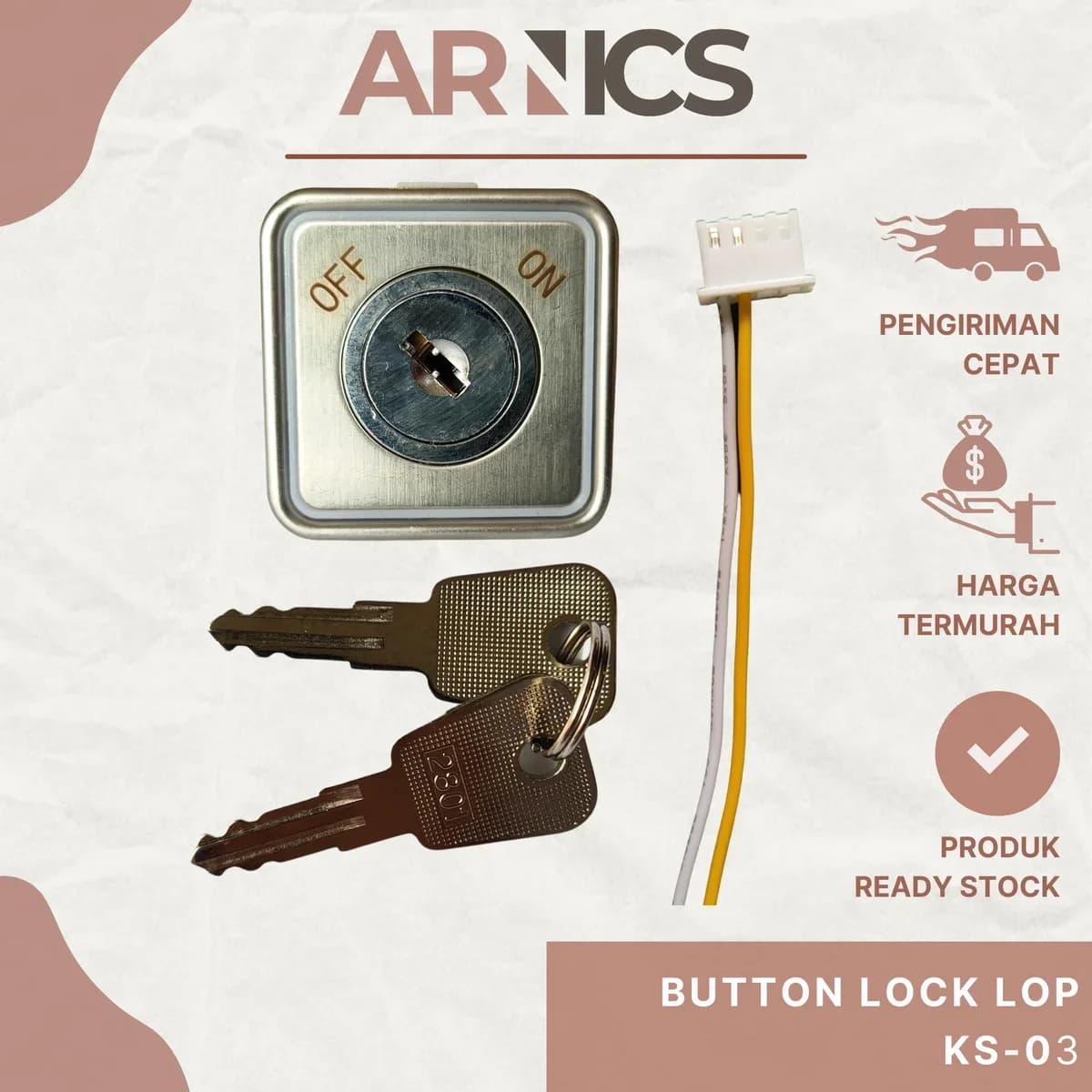 Button Lock/Key Switch 03
